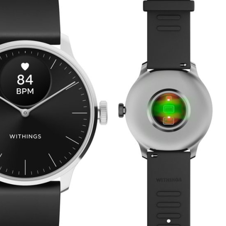 ScanWatch Light Noire: Montre Connectée Hybride Nouvelle Génération