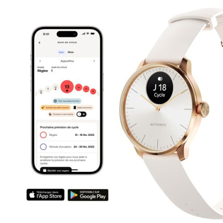 ScanWatch Light Rose Gold - Hybrid Smartwatch for Health and Style