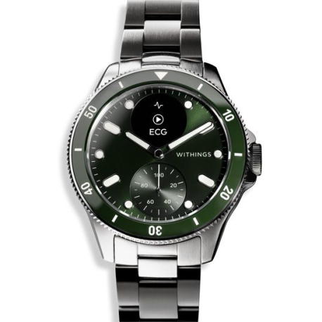 ScanWatch Nova 42mm Verte Montre Connectée Hybride