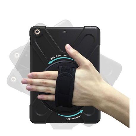 Rotating Security Case for iPad 9.7 (2017/18 - 5th/6th Gen), Black Polybag