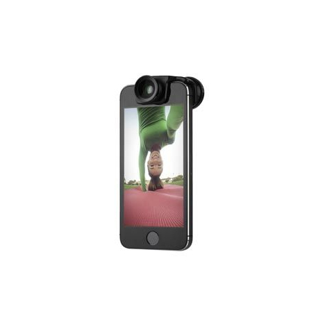 SELFIES 3-IN-1 LENS pour iPhone 5/5S/SE Noir