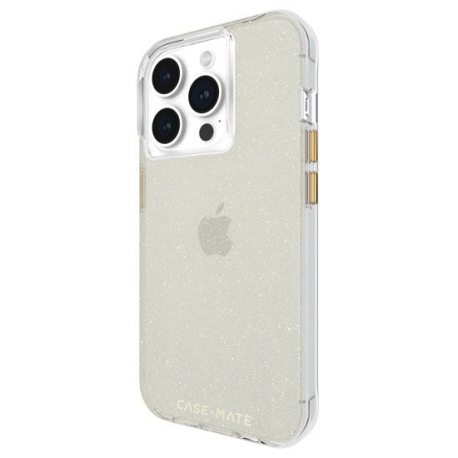 Sheer Crystal Champagne Case for iPhone 15 Pro