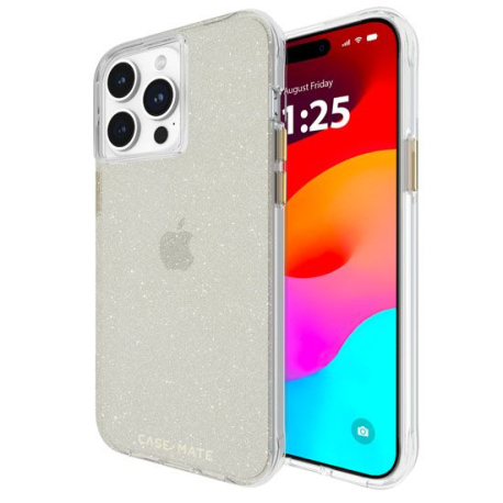 Coque Élégante Transparente pour iPhone 15 Pro Max - Champagne