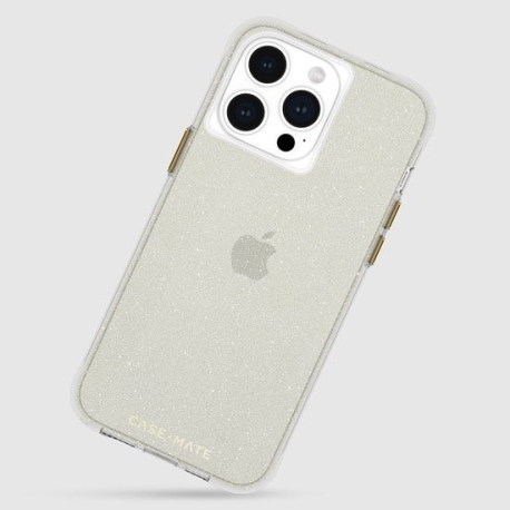 Coque Élégante Transparente pour iPhone 15 Pro Max - Champagne