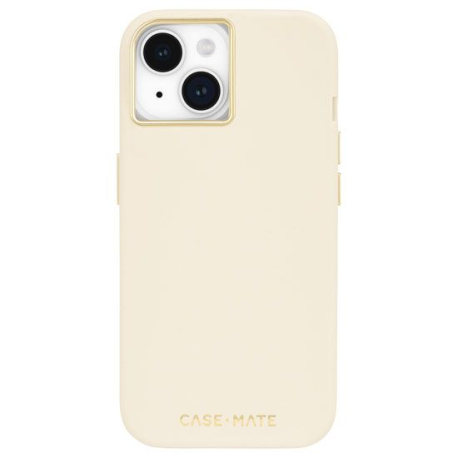 Coque Beige en Silicone MagSafe pour iPhone 15/14/13