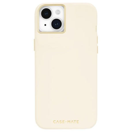 Coque Silicone MagSafe iPhone 15 Plus - Beige