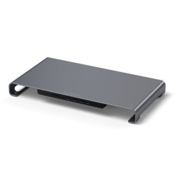 Space Gray XL Monitor Stand with USB-C Hub