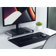 Space Gray XL Monitor Stand with USB-C Hub