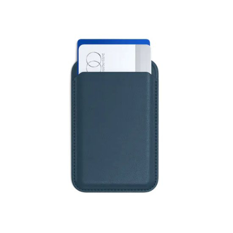 Satechi Vegan-Leather Magnetic Wallet Stand - Blue