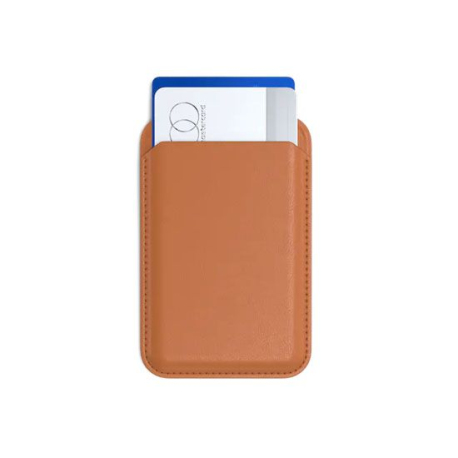 Satechi Vegan-Leather Magnetic Wallet Stand - Orange