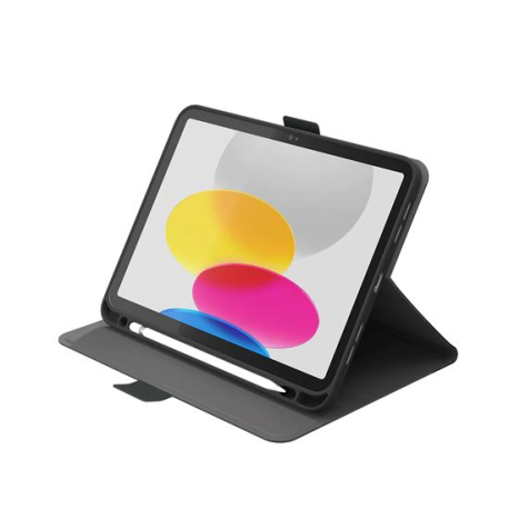 TekView iPad 10.9 (2022 - 10e génération) Noir/Gris - Folio avec support pour Apple Pencil