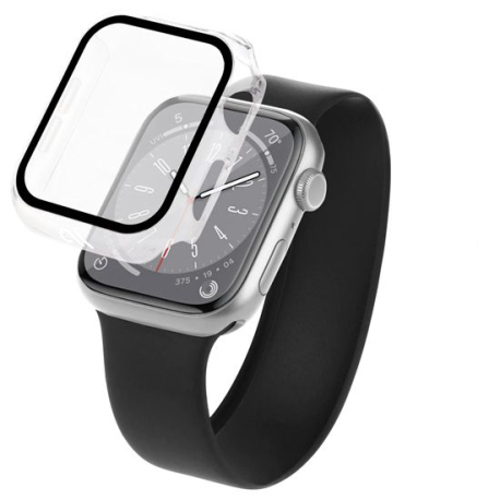 Durable Clear Protective Case for 44mm Apple Watch with Transparent Screen Shield