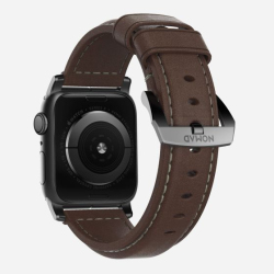 Premium Leather Strap for Apple Watch - Black/Brown