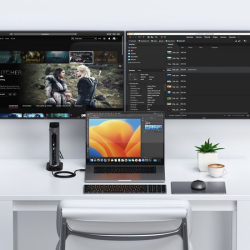 Station d'accueil Thunderbolt 4 Multimedia Pro - Gris Spacial