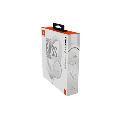 JBL TUNE500 Blanc - Casque Supra-Auriculaire Filaire