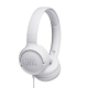 JBL TUNE500 Blanc - Casque Supra-Auriculaire Filaire