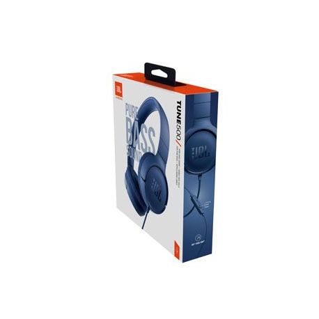 JBL Tune 500 Bleu - Casque Supra-auriculaire Filaire