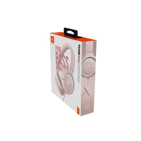 JBL Tune 500 Rose Wired Over-Ear Headphones