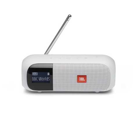 JBL Tuner 2 Blanche - Radio Portable avec Bluetooth et DAB/DAB+/FM