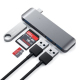 3-in-1 USB-C Hub with USB 3.0 and Card Reader - Space Gray