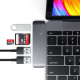 3-in-1 USB-C Hub with USB 3.0 and Card Reader - Space Gray