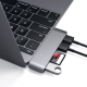 3-in-1 USB-C Hub with USB 3.0 and Card Reader - Space Gray