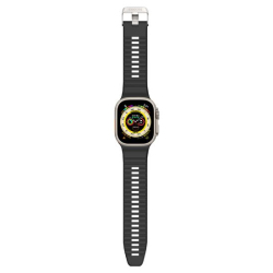 Ultra Traction Strap for Apple Watch - Black Silicone Band