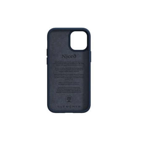 Coque en Cuir de Saumon Bleu par Vatn pour iPhone 12 Mini