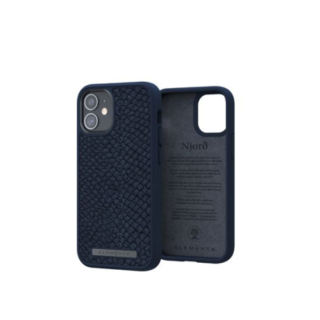 Premium Salmon Leather Case by Vatn for iPhone 12 Mini - Blue