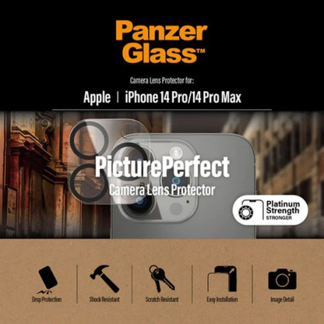 Verre de protection caméra PicturePerfect pour iPhone 14 Pro/Max