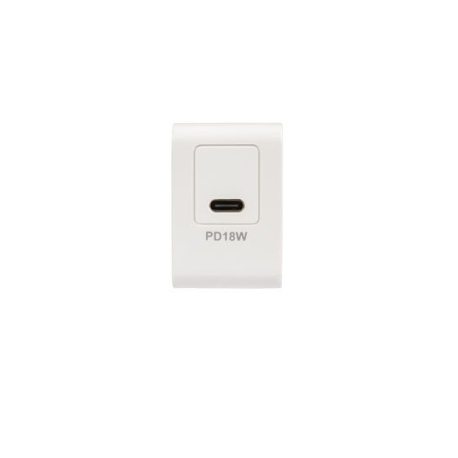 Adaptateur Secteur 18W + Câble Lightning PD - Blanc