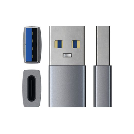 Adaptateur USB-A vers USB-C Gris Espace