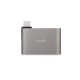 Adaptateur USB-C vers double USB Gris