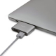 Adaptateur USB-C vers double USB Gris