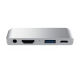 Satechi Hub Mobile Pro Type-C en Aluminium - Argent