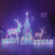 145 cm Hologram LED Light-Up Christmas Reindeer - Indoor and Outdoor Festive Decoration - Magical Holographic Effect