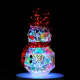 Holographic Snowman 40 cm - Illuminated LED Christmas Decoration for Indoor and Outdoor - Ideal for Christmas